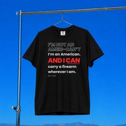 Black Guns Matter Merch 2026 I_m An American T-Shirt Black Pro Gun Rights Tee Gun Owner Gifts