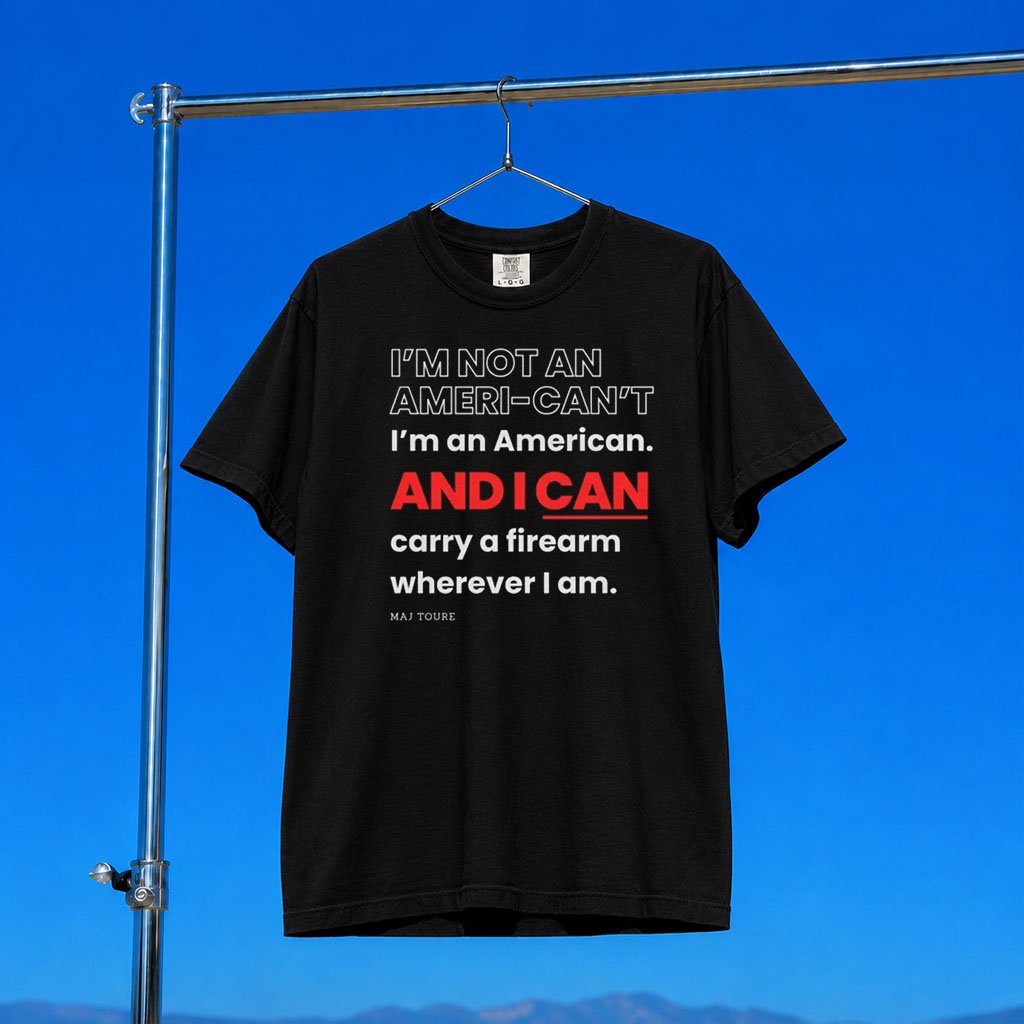 Black Guns Matter Merch 2026 I_m An American T-Shirt Black Pro Gun Rights Tee Gun Owner Gifts