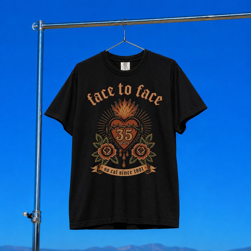 Enemy Ink Merch 2026 Face To Face 35 Years T-Shirt Face To Face Merch Fan Gear Gift For Mom
