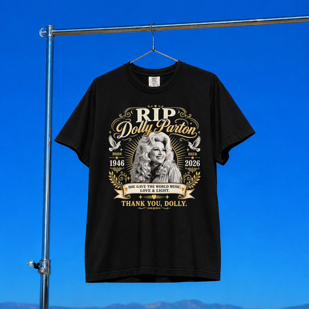 Dolly Parton Merch 2026 RIP Dolly Parton T-Shirt Thank You Dolly Shirt Dollywood Merch
