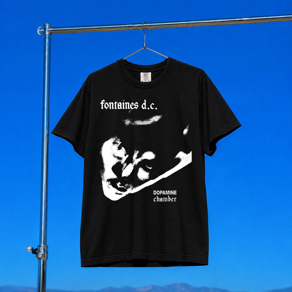 Fontaines DC Merch 2026 Dopamine Chamber One Colour DC Black T-Shirt Gift For Music Fans