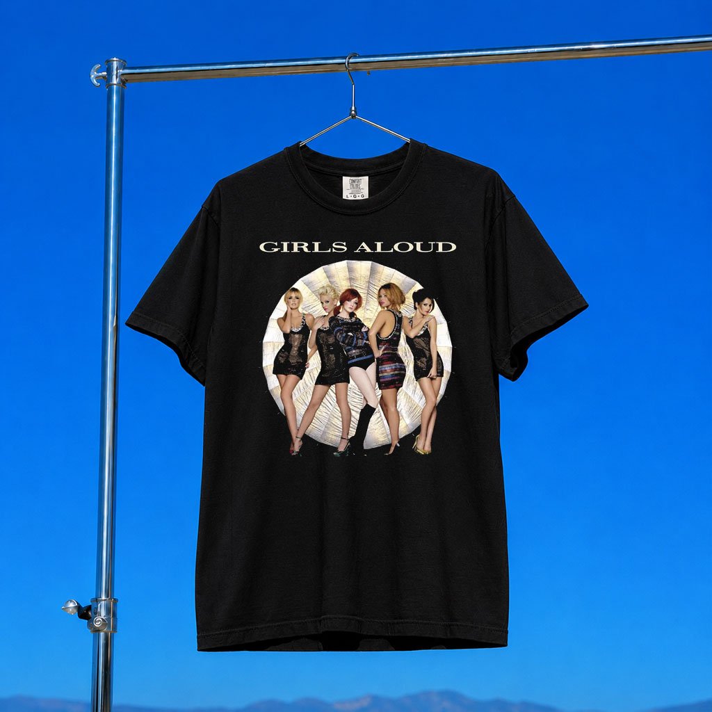 Girls Aloud Merch 2026 Solar Photo Black T-Shirt Cool Gifts For Music Lovers