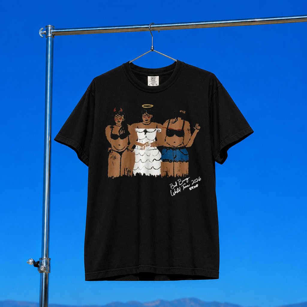 Debi Tirar Mas Fotos Merch 2026 Diabla Angel Y Loquita T-Shirt Bad Bunny World Tour DTmF Merch