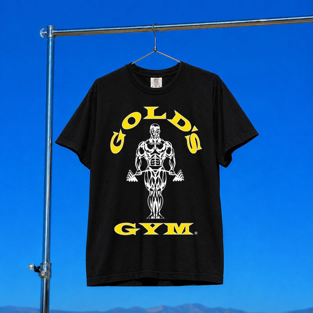 Gold_s Gym Merch 2026 Muscle Joe T-Shirt Black Gold_s Gym Clothing Fitness Lover Gifts