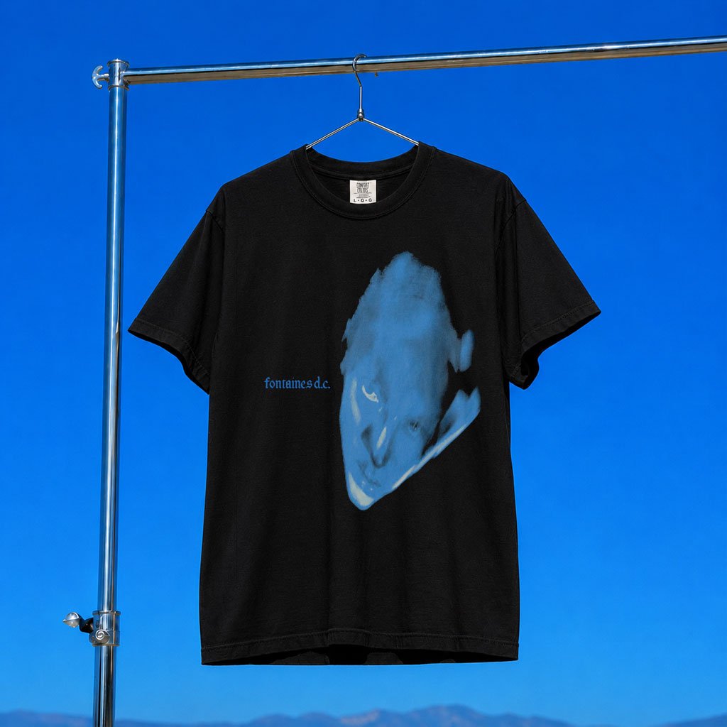 Fontaines DC Merch 2026 Dopamine Chamber Blue Cover Black T-Shirt Gift For Rock Music Lovers