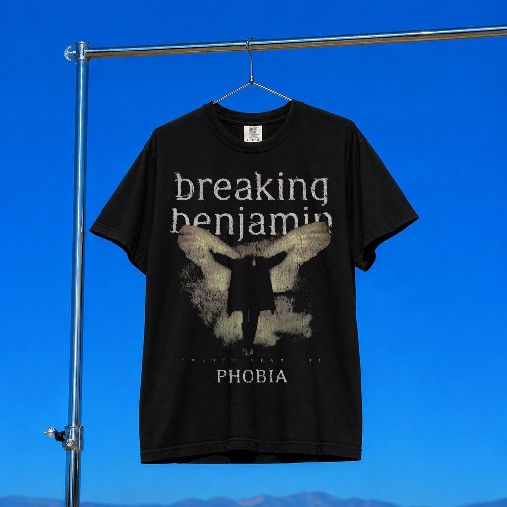 Breaking Benjamin Merch Phobia 20 Year Anniversary Collection 2026 Phobia Album T-Shirt Gifts