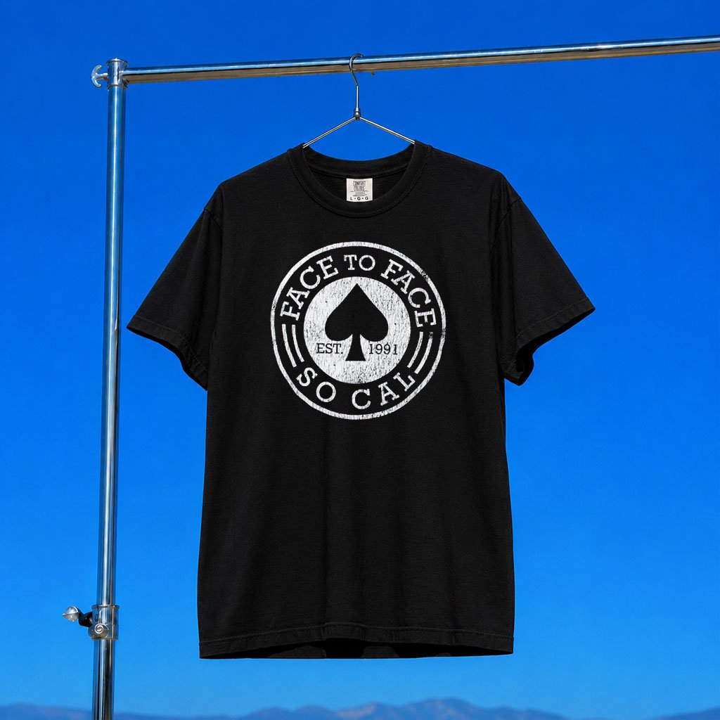 Enemy Ink Merch 2026 Face To Face Spade Logo T-Shirt Face To Face Merch Gift For Rock Band Fan