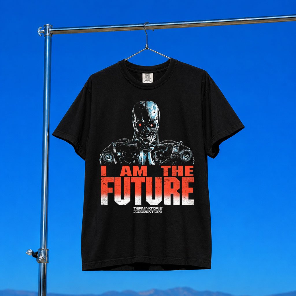 Cavitycolors Merch 2026 T2 Endoskeleton Promo T-Shirt I Am The Future Shirt Terminator 2 Merch