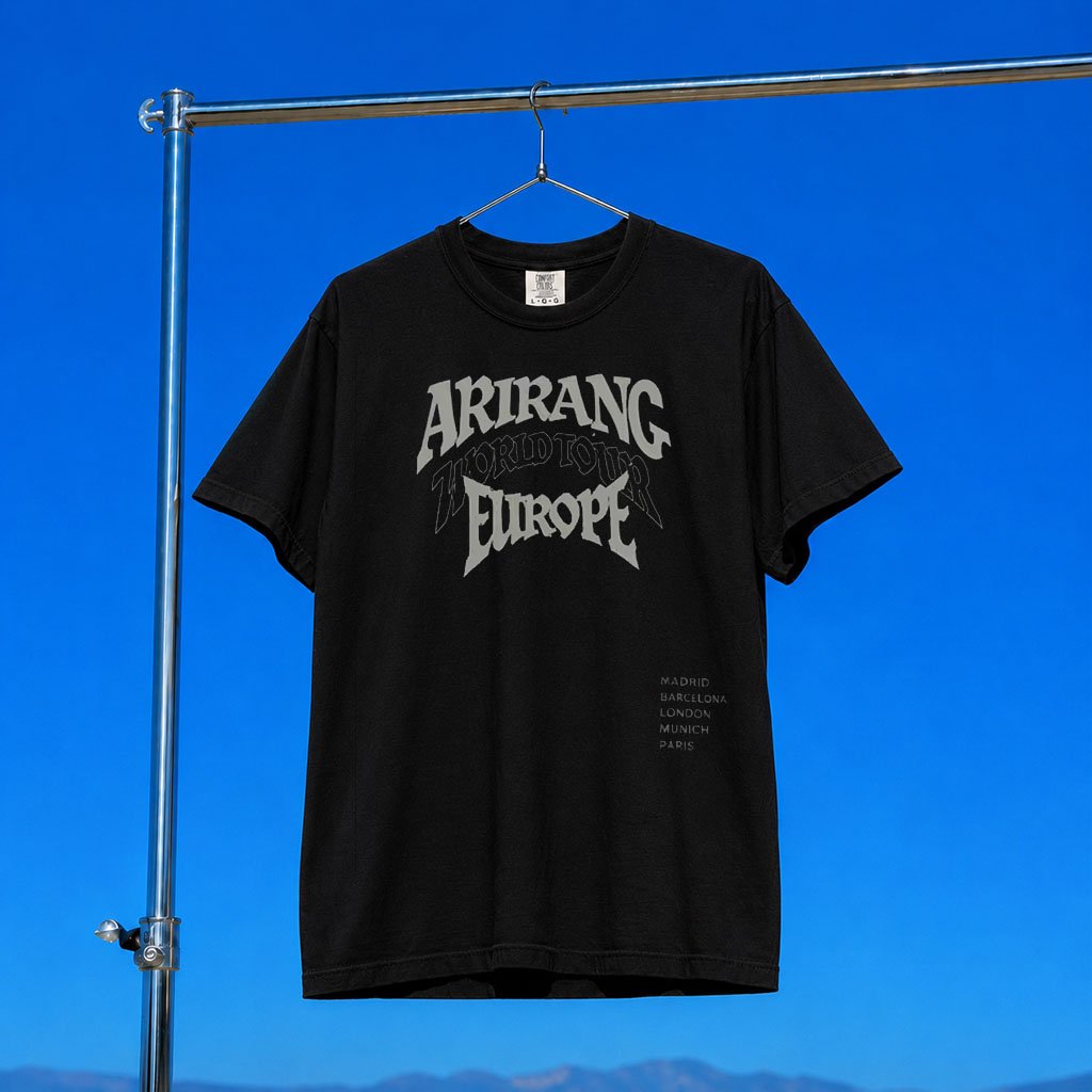 BTS Merch Arirang Kpop Europe Tour T-Shirt BTS Concert Merch 2026 Gift For Music Lovers