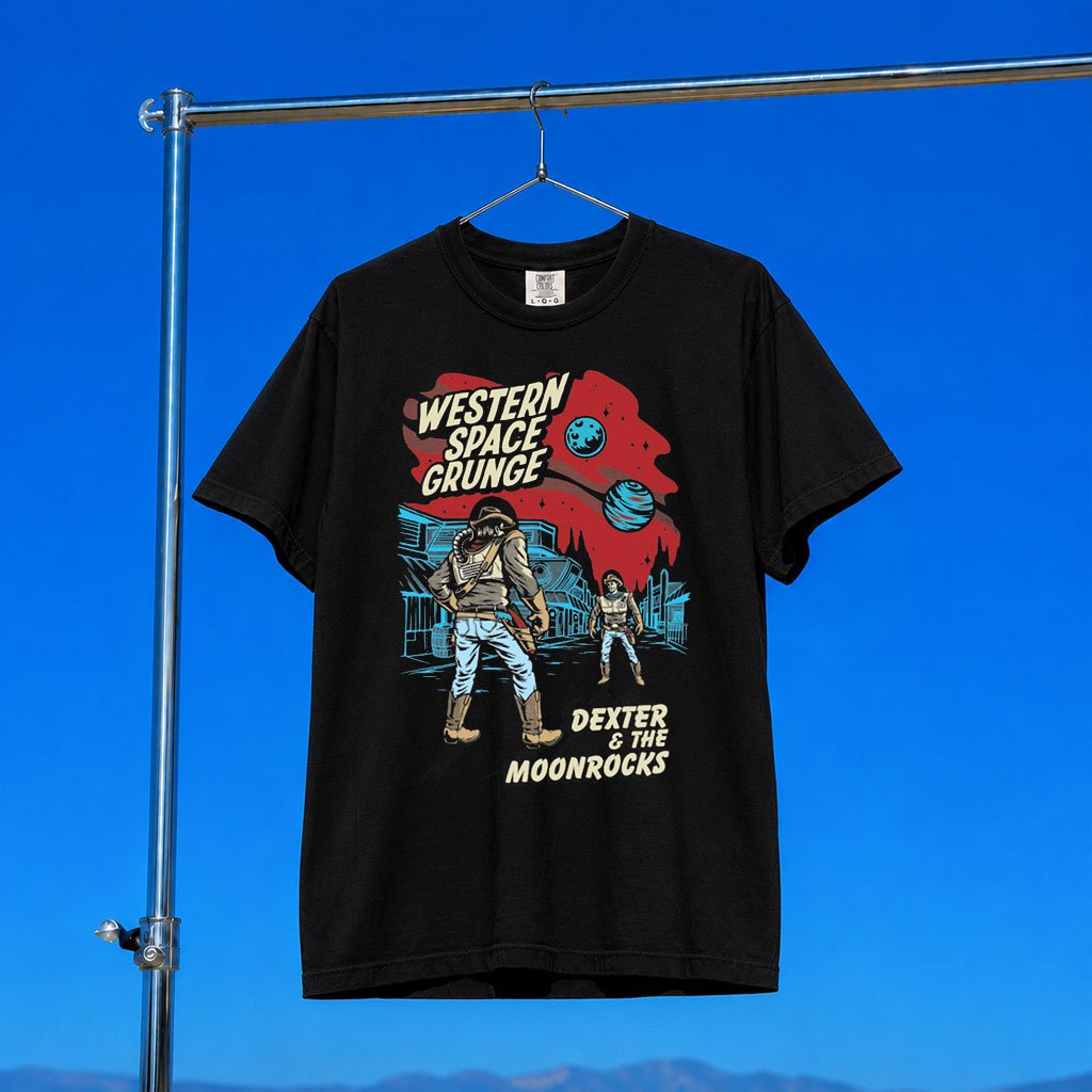 Dexter And The Moonrocks Merch 2026 Western Space Grunge T-Shirt Present For Rock Fans