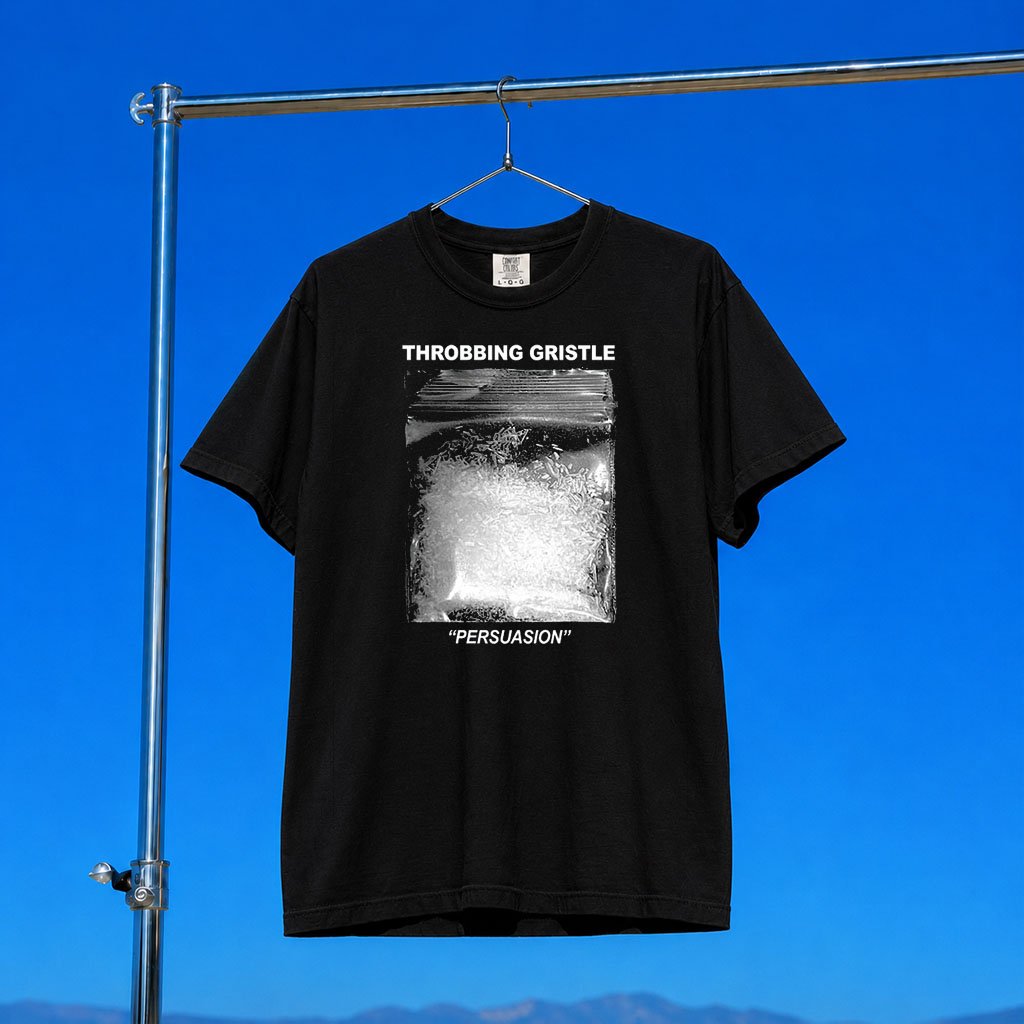 Church Dust Merch 2026 Persuasion T-Shirt Throbbing Gristle Shirt Gift For Music Lovers