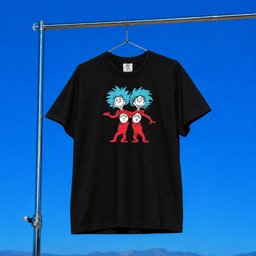 Cat In The Hat Merch Dr Seuss The Cat In The Hat Thing One And Thing Two T-Shirt BFF Gifts