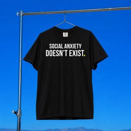 Derf Merch 2026 Social Anxiety Doesn_t Exist T-Shirt Black Fred Beyer Merch Gift For Friends