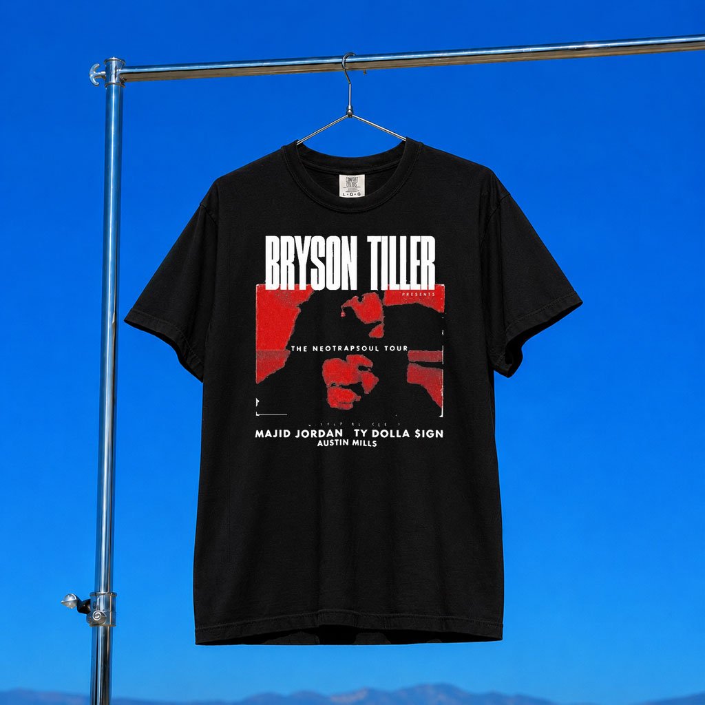 Bryson Tiller Merch The Neo Trapsoul Tour 2026 Ty Dolla Sign T-Shirt Music Concert Outfits