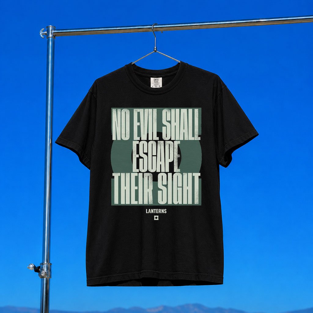 DC Comics Merch 2026 Lanterns T-Shirt No Evil Shall Escape Their Sight Shirt Brothers Gifts
