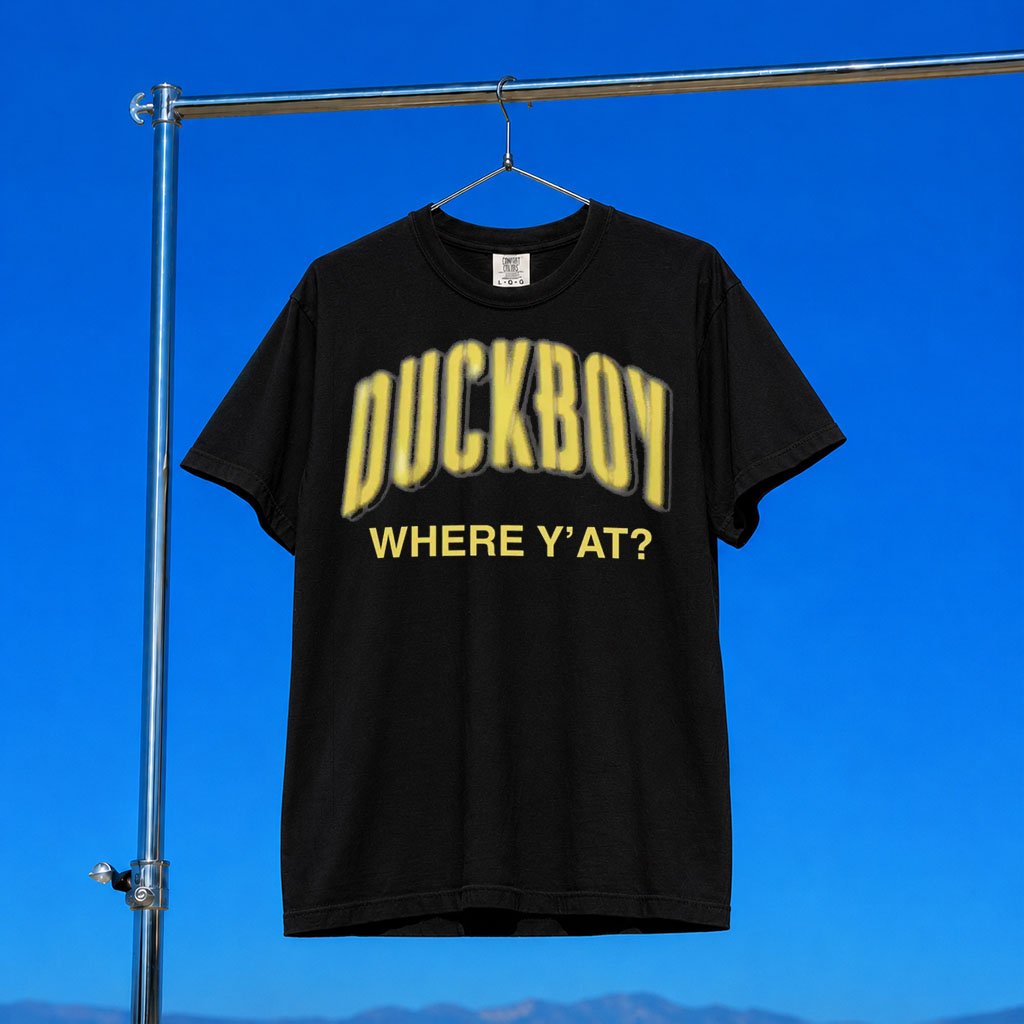 Duckboy Merch 2026 G59 Duckboy Where Y_At T-Shirt Black Gift Ideas For Brothers