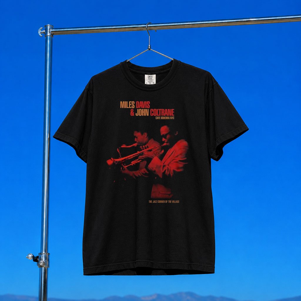 John Coltrane Merch 2026 Cafe Bohemia NYC T-Shirt Music Related Gifts For Guys
