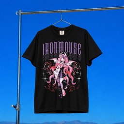 Ironmouse Merch 2026 Ironmouse Demon Girl T-Shirt By Square Apple Studios Shirt VTuber Merch