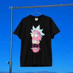 Rick And Morty Merch 2026 Trippy Rick T-Shirt Black Funny Cartoon Shirt Gift For Fans
