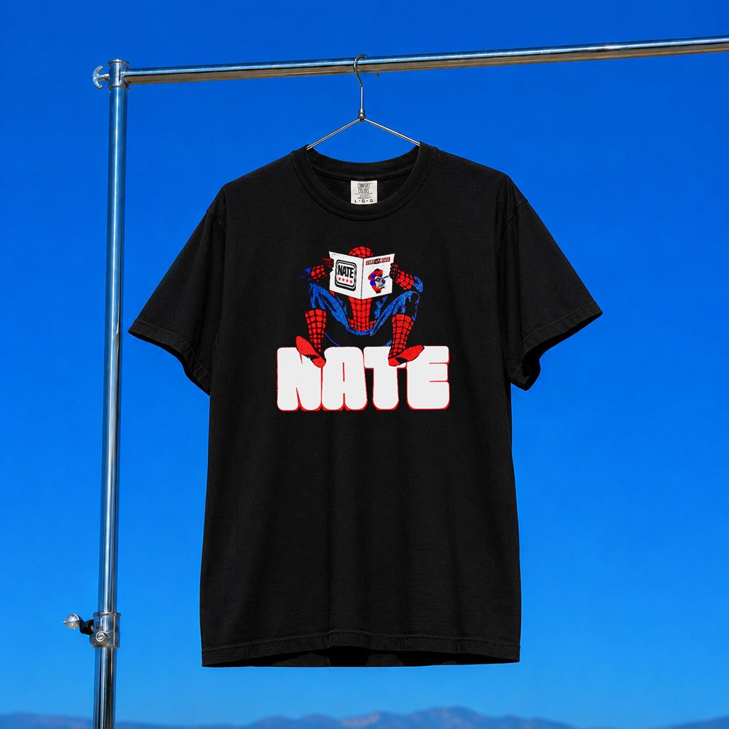 ItsbyNate Merch 2026 Spider-Man Nate T-Shirt Black Gift Ideas For Brothers