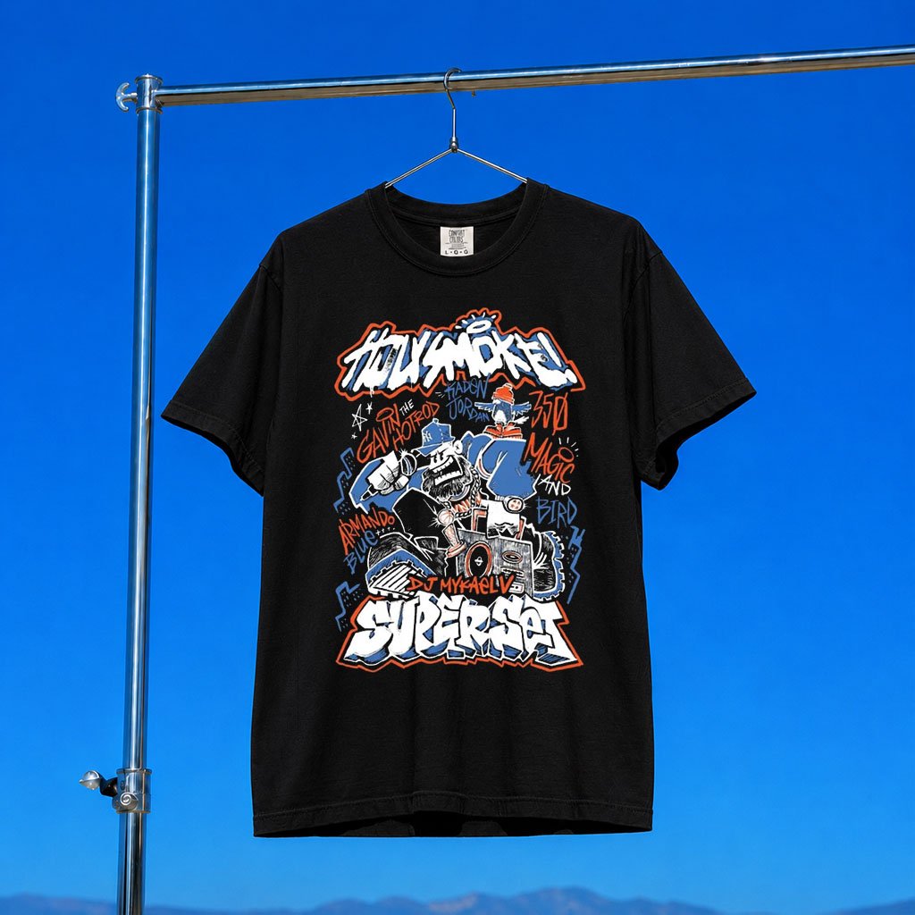 Mykael V Merch 2026 Holy Smoke Superset T-Shirt Best Gifts For Music Lovers