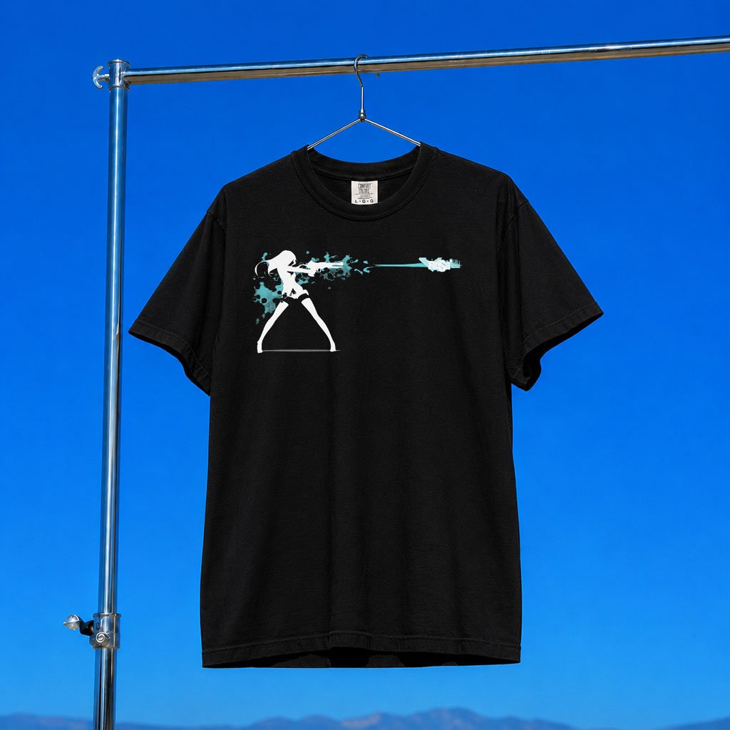 Native Estate Merch 2026 Rosasharin Laser Gun T-Shirt Presents For Music Lovers