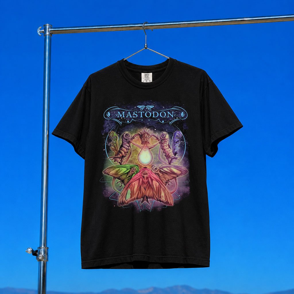 Mastodon Merch 2026 Butterfly T-Shirt Music Gifts For Music Lovers