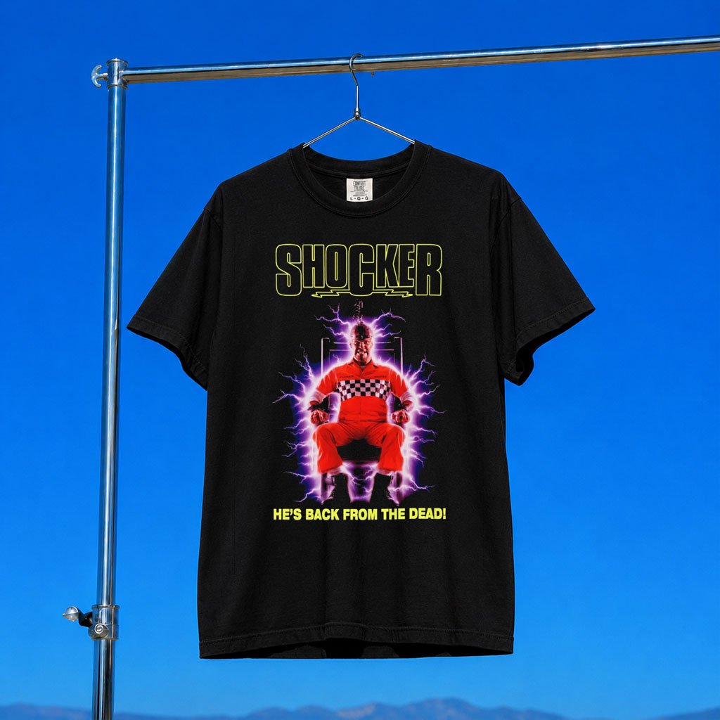 Iron Fortress Records Merch 2026 Shocker T-Shirt He_s Back From The Dead Horror Movie Fan Gifts