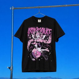 Ironmouse Merch 2026 Ironmouse Portrait Metal T-Shirt By Cosmic Boop Shirt Gift For Anime Fans