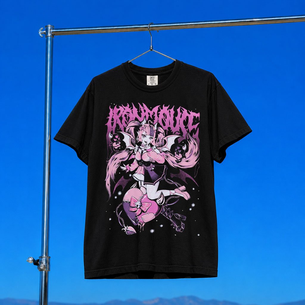 Ironmouse Merch 2026 Ironmouse Portrait Metal T-Shirt By Cosmic Boop Shirt Gift For Anime Fans
