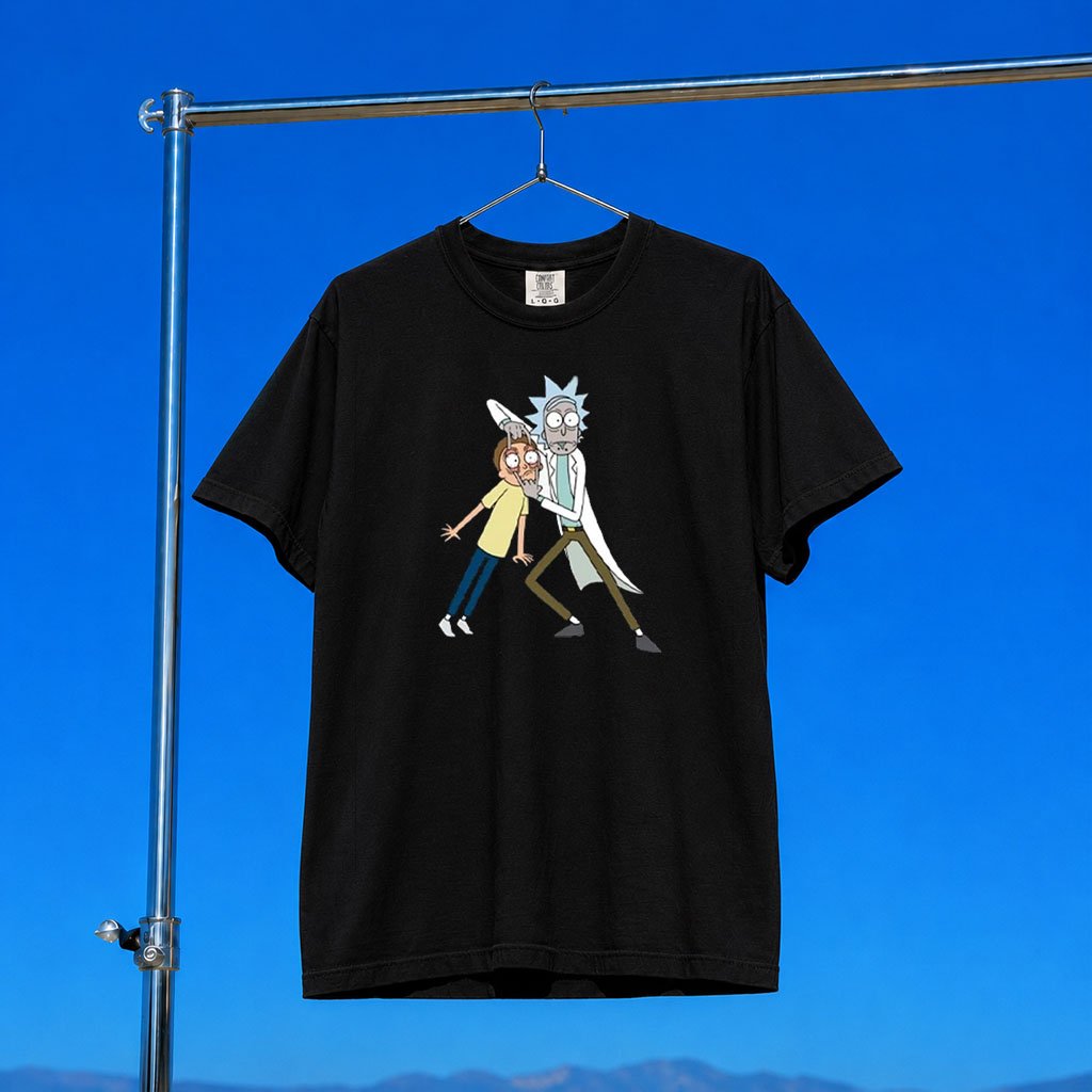 Rick And Morty Merch 2026 Rick And Morty Open Your Eyes T-Shirt Funny Cartoon Gift For Fans