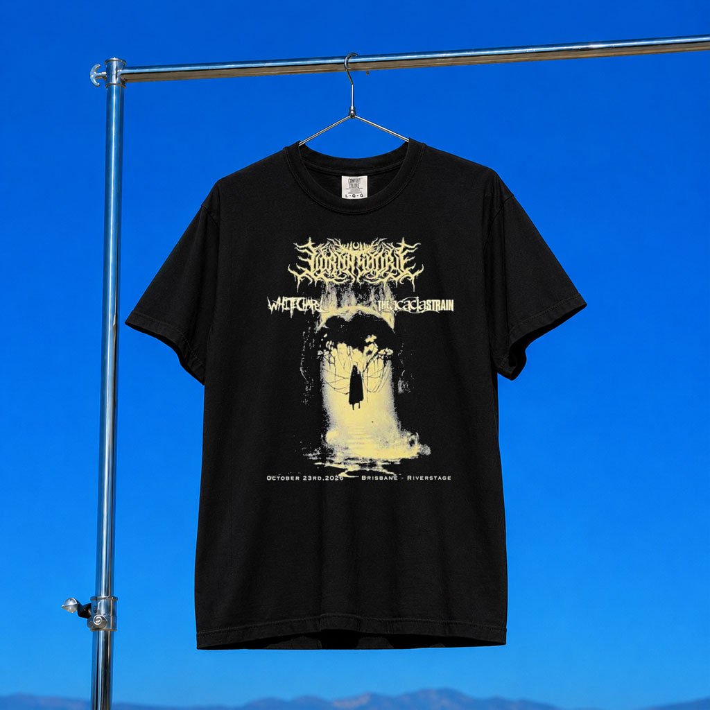 Lorna Shore X White Chapel Merch 2026 The Acacia Strain Brisbane Riverstage T-Shirt Fan Gifts