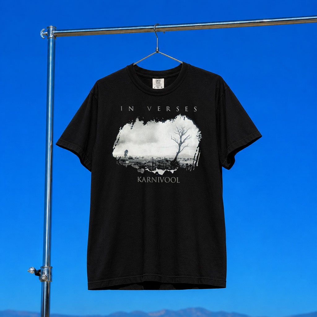 Karnivool Merch 2026 In Verses Album T-Shirt Black Gift Ideas For Rock Music Lovers
