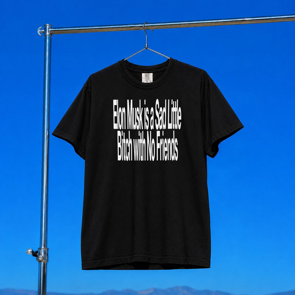 Monument Design Committee Merch 2026 No Friends T-Shirt Anti Elon Musk Shirt Black