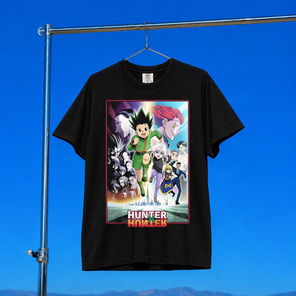 Hunter X Hunter Merch 2026 Hunter X Hunter BIOWORLD Characters T-Shirt Black Manga Fan Gifts