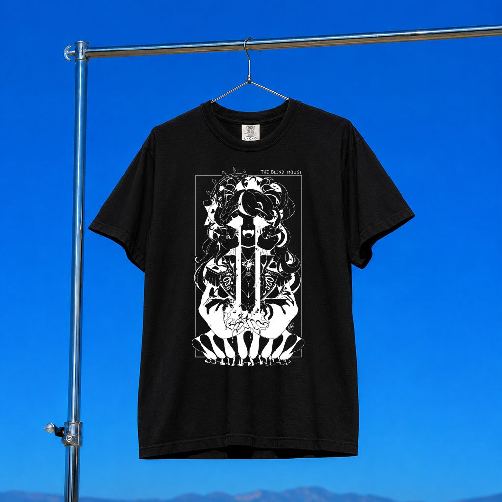 Ironmouse Merch 2026 Ironmouse Blind Mouse T-Shirt Black Gift For Anime Lovers