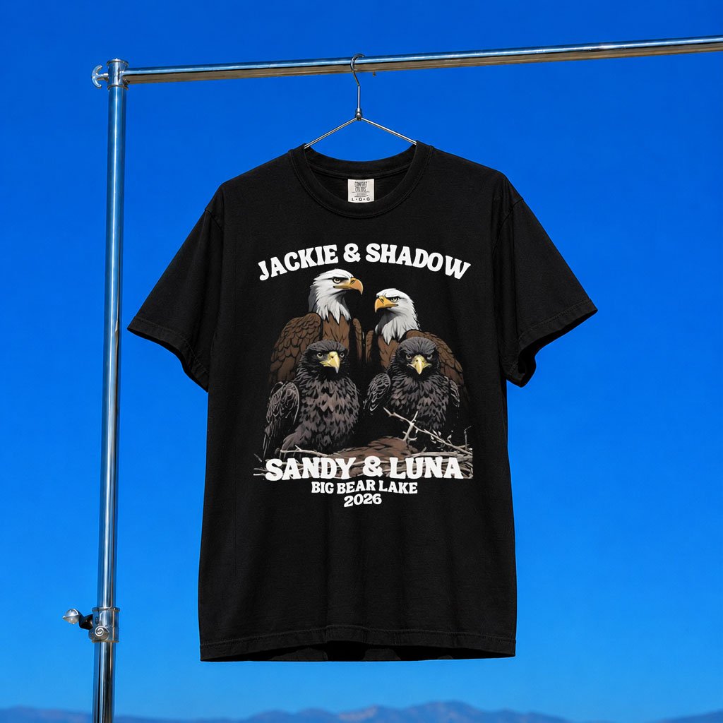 Jackie Big Bear Merch 2026 Jackie And Shadow Sandy And Luna T-Shirt Bald Eagle Lover Gift