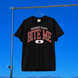 Renee Rapp Merch 2026 Bite Me Black T-Shirt Cool Gifts For Music Lovers