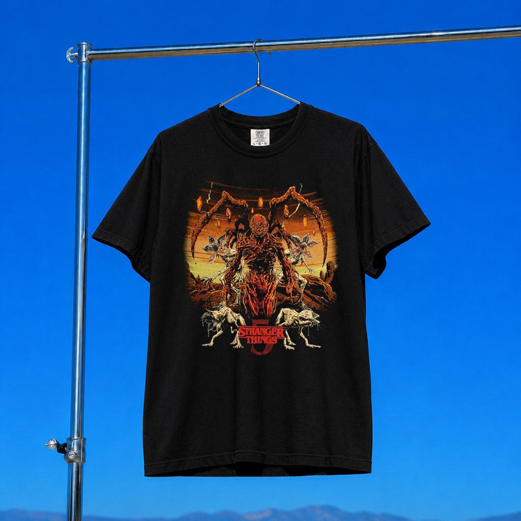 Halloween Horror Nights Merch 2026 Stranger Things 5 Key Art T-Shirt HHN Merch Horror Fan Gifts