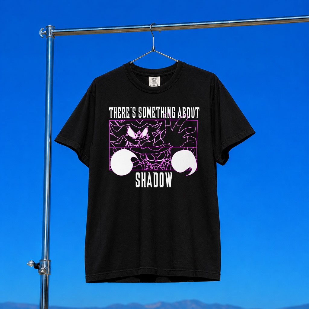 Mashed Merch 2026 There_s Something About Shadow T-Shirt Black Shadow the Hedgehog Merch