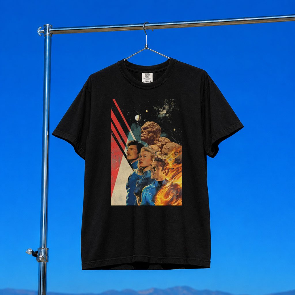 New Rockstars Merch 2026 Race To Space T-Shirt Marvel Fantastic Four Shirt Gift For Boyfriend