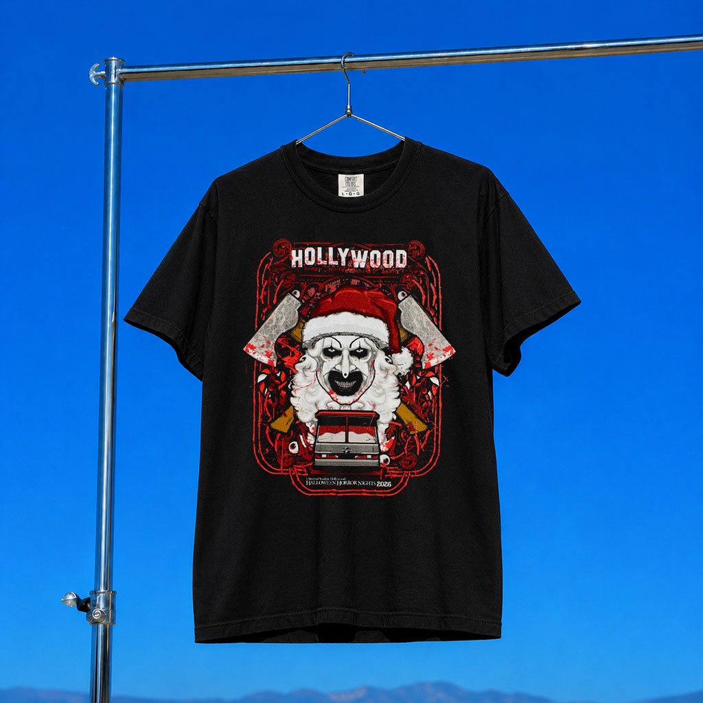 Halloween Horror Nights Merch 2026 Universal Hollywood Art The Clown Tram T-Shirt BFF Gifts
