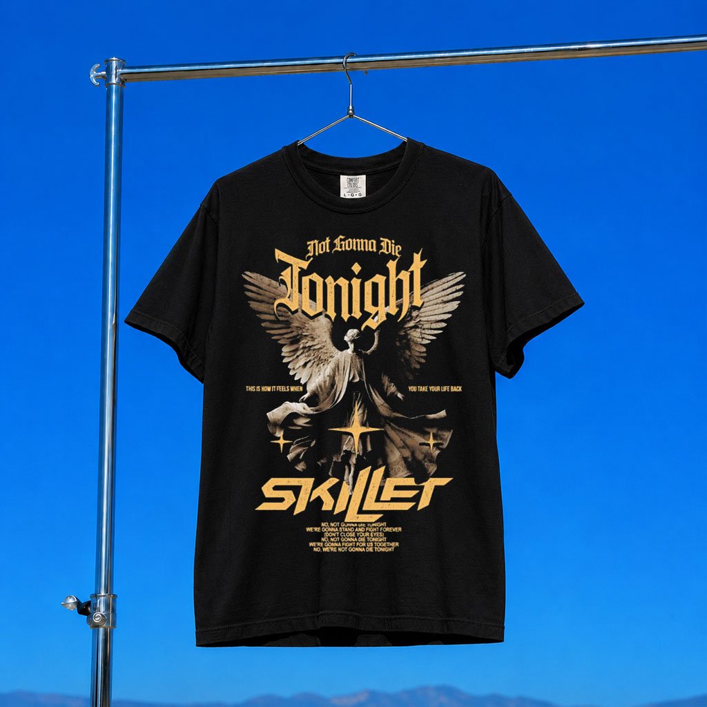 Skillet Merch 2026 Not Gonna Die Tonight T-Shirt Presents For Rock Music Lovers