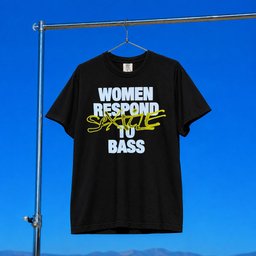 Sextile Merch 2026 Women Respond To Bass T-Shirt Presents For Music Lovers