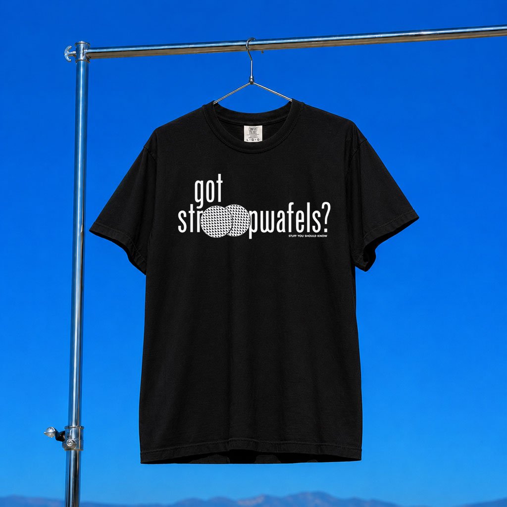 Stuff You Should Know Merch 2026 Got Stroopwafels T-Shirt Black Gifts For Podcast Lovers