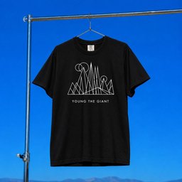 Young The Giant Merch 2026 Mountain Logo T-Shirt Music Related Gifts For Guys
