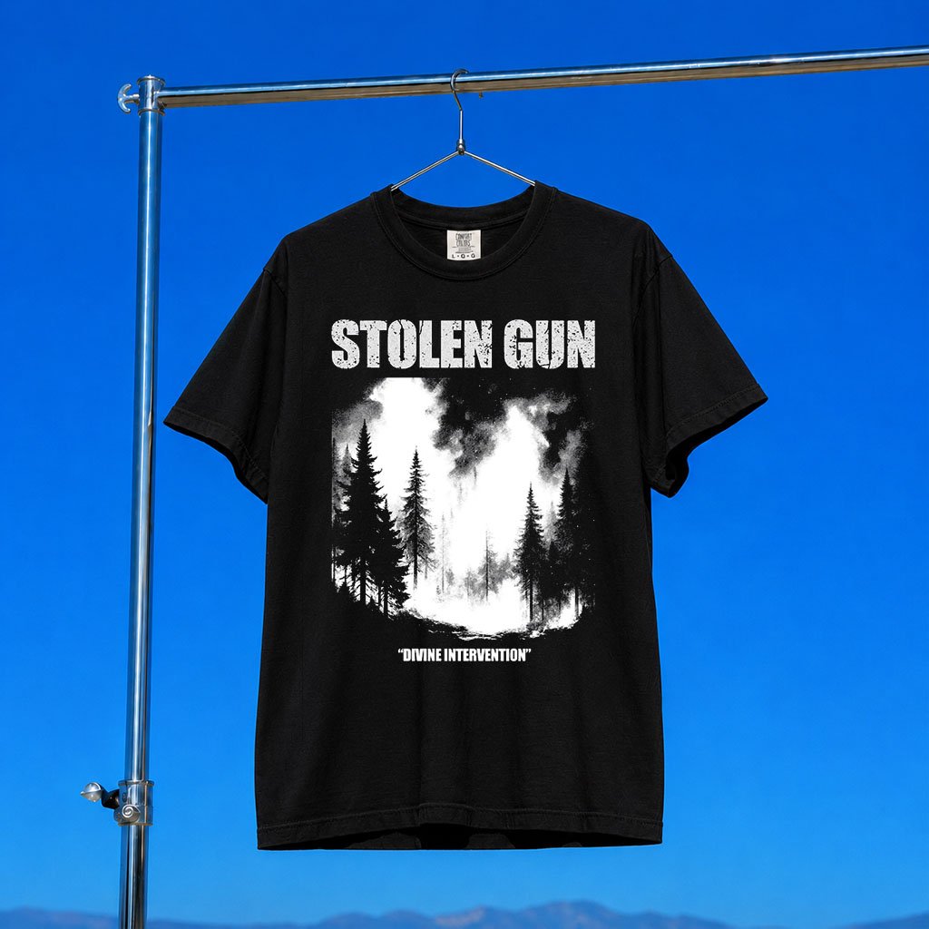 Stolen Gun Merch 2026 Divine Intervention Shirt Stolen Gun Band Merch Gift For Music Lovers