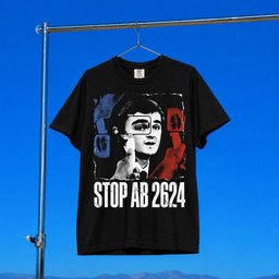 Stop Nick Shirley Act Merch Stop AB 2624 T-Shirt Nick Shirley Merch Political Gifts