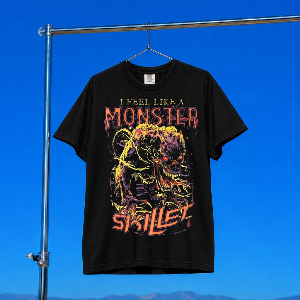 Skillet Merch 2026 I Feel Like A Monster T-Shirt Presents For Rock Lovers