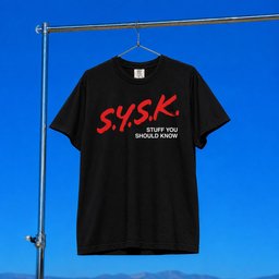 Stuff You Should Know Merch 2026 SYSK T-Shirt Black Best Gifts For Podcast Lovers